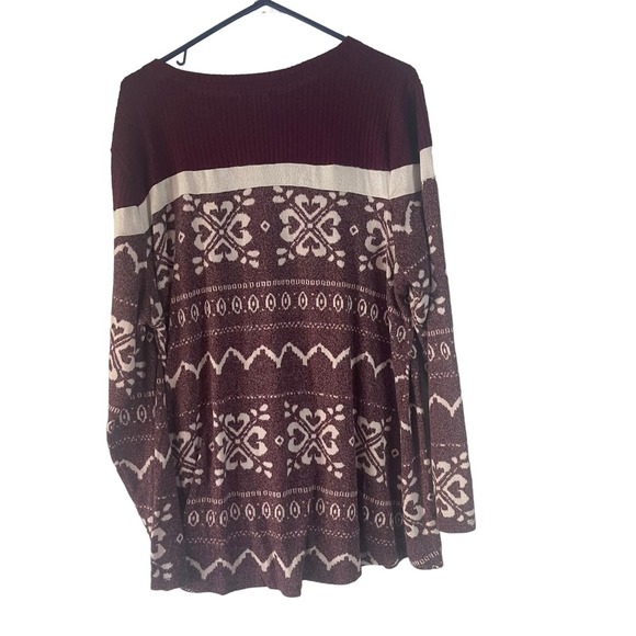 Maurices Women's Plus Size XXL Fair Isle Red Holiday Winter‎ Sweater - Picture 7 of 10
